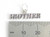 Brother sterling silver charm .925 x 1 Brothers Family charms side view