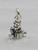 TINY bear with present sterling silver charm .925 Christmas charms additional view