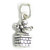 Father Christmas in chimney SMALL sterling silver charm .925 x 1 Santa charms