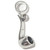 Pipe for Smokers sterling silver bead charm .925 x 1 Smoking Pipes charms