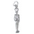 Nutcracker soldier sterling silver charm .925 x 1 Nut Cracker Soldiers
