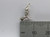 Witch TINY sterling silver charm .925 x 1 Witches and Halloween charms side view
