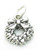 Christmas Wreath sterling silver charm .925 x 1 Xmas Wreaths charms additional view