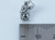 Santa Father Christmas in sleigh sterling silver charm .925 charms side view