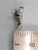 Golfer tiny sterling silver charm .925 Golfing charms side view