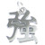Strength Chinese Character sterling silver charm .925 x 1 Strong charms
