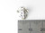 Leap Frog sterling silver charm .925 Frogs Leaping Christmas charms size example
