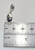 Coffee Bean sterling silver bead charm .925 Coffees Drinks charms size example
