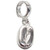 Coffee Bean sterling silver bead charm .925 Coffees Drinks charms additional view
