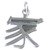 Family Chinese Character sterling silver charm .925 Families charms