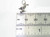 Geese a Laying SMALL sterling silver charm .925 Christmas charms side view
