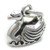 Swan sterling silver charm .925 x 1 Swans a Swimming Christmas charms A1