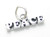 Peace sterling silver charm .925 Love No to War Peaceful calm charms additional view