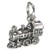 Train SMALL sterling silver charm .925 x 1 Trains and Engines charms
