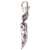 Chilli Pepper sterling silver clip charm .925 Chillis Peppers charms