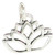 Lotus Flower sterling silver charm .925 x 1 Flowers charms