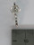 Lotus Flower sterling silver charm .925 Flowers charms side view