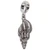 Sea shell sterling silver bead charm .925 Seashell Shells charms size example