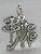 Bite Me sterling silver charm .925 Vampire and Halloween charms additional view