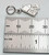 Tickets sterling silver bead charm .925 Cinema Film Theatre Ticket charms side view