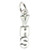 VHS sterling silver charm. Video Home System. Vertical Helical .925