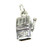 Slot Fruit Machine sterling silver charm .925 Gambling charms side view