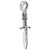 Dagger sterling silver bead charm .925 Daggers and swords charms additional view