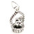 Kitten in basket sterling silver charm .925 x 1 Cute Kittens charms