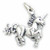 Unicorn sterling silver charm .925 Unicorns Fantasy charms