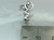 Snowboarder Boarding sterling silver charm .925 Snow boarder charms side view