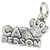 Cat person sterling silver charm .925 x 1 Pussy Cats charms