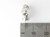 Husky dog sterling silver charm .925 Huskies Sled Sledge Dogs charms size example