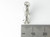 Husky dog sterling silver charm .925 Huskies Sled Sledge Dogs charms additional view