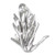 Indian Paint Brush Plant sterlng silver charm .925 x1 Castilleja charms