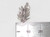 Indian Paint Brush Plant sterlng silver charm .925 Castilleja charms side view