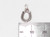 Horseshoe small sterling silver charm .925 Horse Shoe lucky charms detail