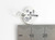 Heart with Cross sterling silver charm .925 Hearts Crosses charms detail