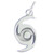 Hurricane sterling silver charm .925 x 1 Hurricanes Weather Storms charms
