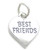 Best Friends sterling silver charm .925 x 1 BF Friend Freinds Freind
