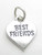 Best Friends sterling silver charm .925 x 1 BF Friend Freinds Freind additional view