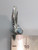 Shell sterling silver charm .925 Clam Oyster shells charms side view