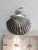 Shell sterling silver charm .925 Clam Oyster shells charms detail
