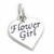 Flower Girl sterling silver charm .925 x 1 Flowers Girls Wedding charms