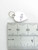Police Officers heart sterling silver charm .925 x 1 Law Officer charms size example