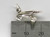 Parrot on perch sterling silver charm .925 Whos a pretty boy then. detail