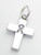 Cross with Awareness Ribbon sterling silver charm .925 Memory Healing additional view