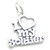 I Love My Soldier sterling silver charm .925 x 1 Armed Forces charms