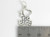 I Love to Blog sterling silver charm .925 Blogging charms side view