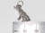 Dalmatian dog sterling silver charm .925 x 1 Dalmatians Dogs charms side view