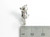 Kangaroo with baby Joey in pouch sterling silver charm .925 x 1 charms additional view